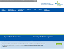 Tablet Screenshot of marienhauskliniken.de